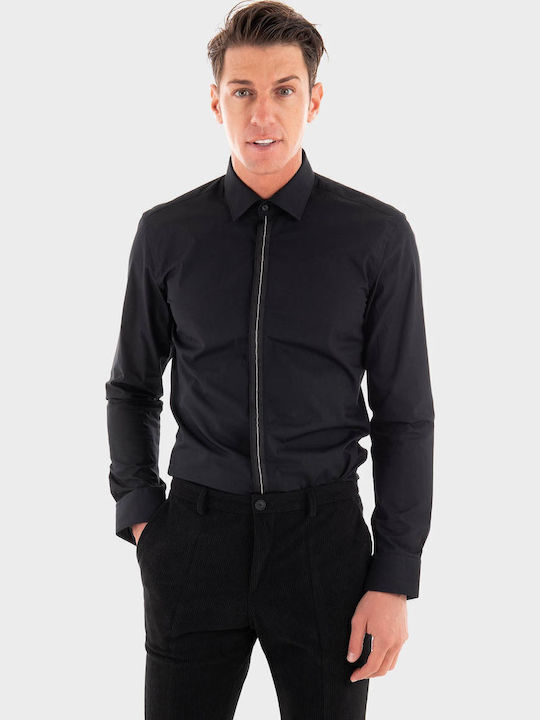 Keidi Long-sleeved Cotton Shirt Black