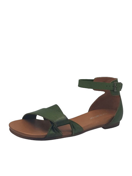 Creator Culoare Full Face De Piele Sandale Casual Damă Verzi