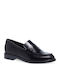 Leder Damen Mokassins in Schwarz Farbe