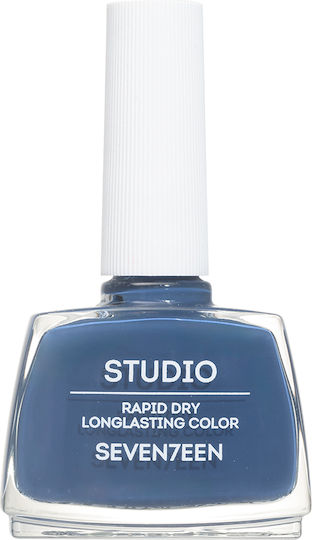 Seventeen Studio Rapid Dry Lustruirea De Lungă Durată Oja Luciu Uscare Rapidă Albastru 258 12ml