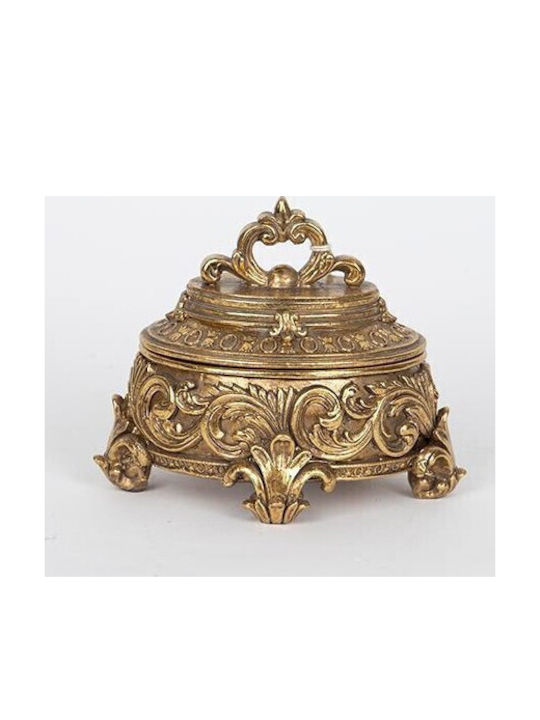 Μπιζουτιερα Ρεσιν Αντικε Χρυση 15x12x11.5cm 13169 752-17083