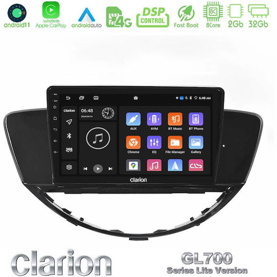 Clarion Car Audio System for Subaru Tribeca 2007-2014 (Bluetooth/USB/WiFi/GPS/Apple-Carplay/Android-Auto) with Touch Screen 9"
