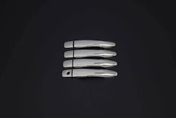 Set Ornamental Cromat Mânere Uși Compatibil Nissan Qashqai 2014-2021 Doar Vehicule Fără Ikey