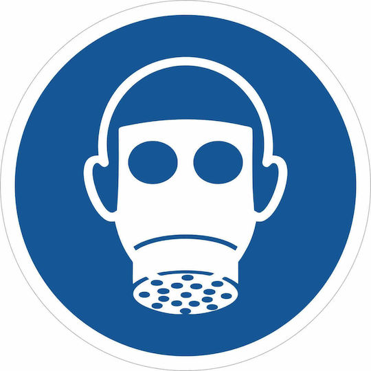 Verwendung von Vollgesichtsmasken obligatorisch Y04 Φ30cm