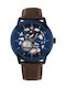 Tommy Hilfiger Henry Herrenuhr Automatisch mit Braun Lederarmband