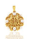 Kontopoulos Gold Constantine Talisman with Stones