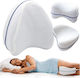 Orthopedic Pillow Wedge Legs Between Knees White Without Strap