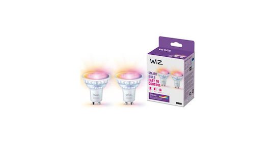 WiZ Smart Bulbs LED for GU10 Socket and PAR16 Shape RGB Dimmable 2 Pieces