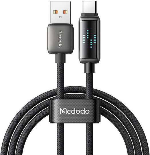 Mcdodo LED USB 2.0 Cable USB-C male - USB-A 100W PD Μαύρο 1.2m CA-2350