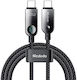 Mcdodo USB 2.0 Cable USB-C male - USB-C 60W Μαύρο 1.2m CA-4780