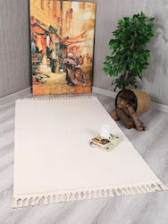 United Carpet Cordoba Anti-slip Furry with Fringes Cream