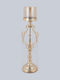 Candle Holder Metal in Gold Color 15x15x42cm 1pcs