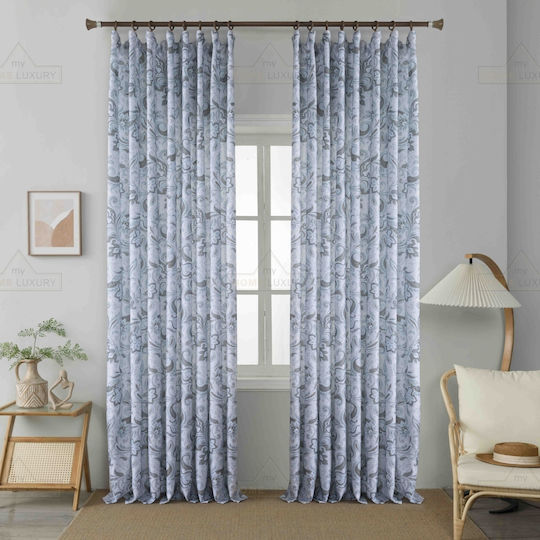 Homeone Curtains With Pencil Pleat Blue 270x280cm