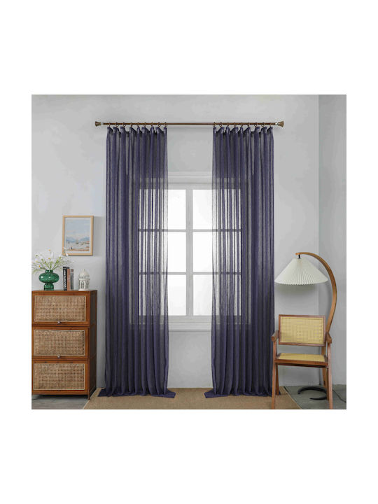Homeone Curtain with Pencil Pleat Blue 270x295cm