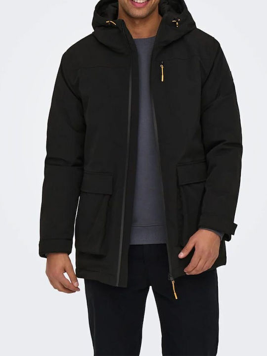 Winter Jacke Parka Black
