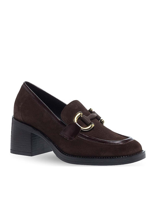 Leder Pumps Braun