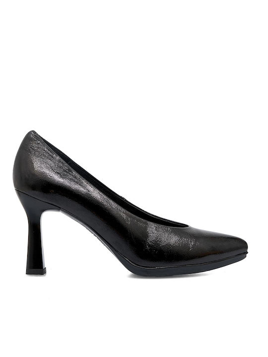 Desiree Patent Leather Black Heels