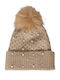 Maddie Beanie Γυναικείος Σκούφος Πλεκτός σε Μπεζ χρώμα