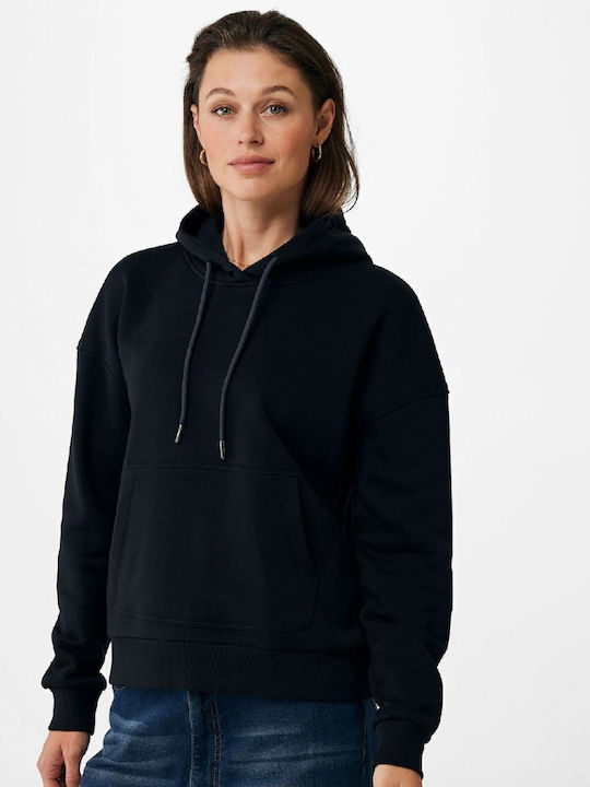Mexx Суитшърт Deep Black, Black с качулка
