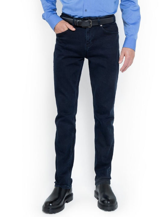 Herren Jeanshose Regulär Gerade Fit Marineblaue