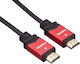 PremiumCord Cable HDMI male - HDMI male 1m Ασημί
