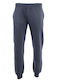 Sweatpants with Elastic Ombre Blue