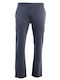 Open Leg Pant Sweatpants without Elastic Blue