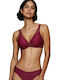Body Make-up Illusion Plunge Plunge Bra with Light Padding Underwire Woodrose