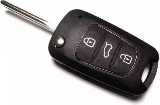 Hyundai Carcasă cheie auto cu lamă cu 3 butoane pentru Hyundai / Kia