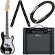 Harley Benton 4-String Electric Bass Pb-shorty Bk Standard Set
