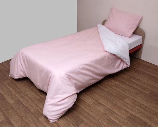 Viopros Σετ Μονά με Λάστιχο Λευκό 100x200cm