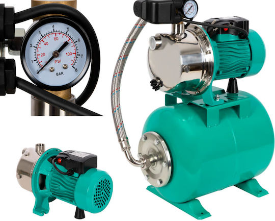 Pompa de apă Fermax Autojet 100ss 24l 1500w 55l/min Presiune 45m Aspirație 9m Corp din oțel inoxidabil 10 Motor