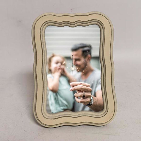 Wooden Photo Frame with Ecru Frame