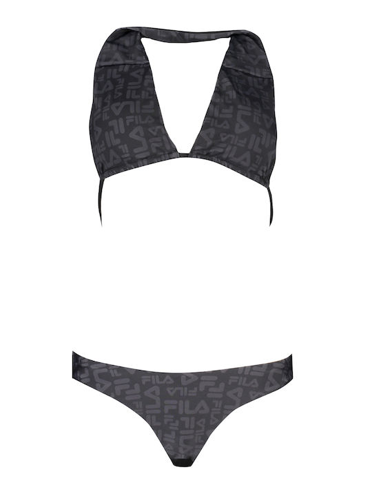 Fila Bikini Set Top & Slip Bottom Black