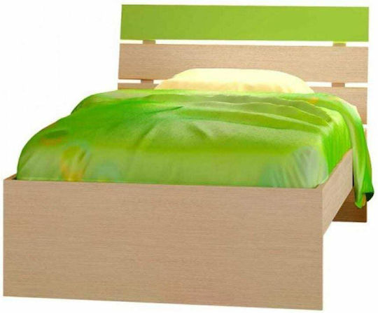 Note Kids Bed Classic Semi Double Green for Mattress 110x190cm