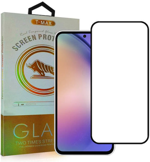 T-Max 3D 0.2mm Full Glue Tempered Glass Μαύρο (Samsung M55 5G)