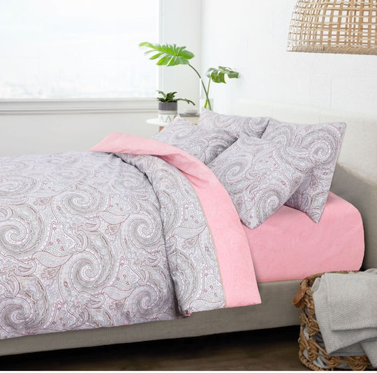 Homeline Homeline Steppdecke Einzel 160x230cm 3190 Rosa 350 GSM