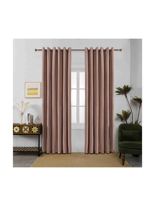 Homeone Vorhang mit Grommet Orange 255x270cm