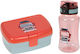 Laessig Tiny Drivers Plastic Kids' Food Container Set 0.46L Red