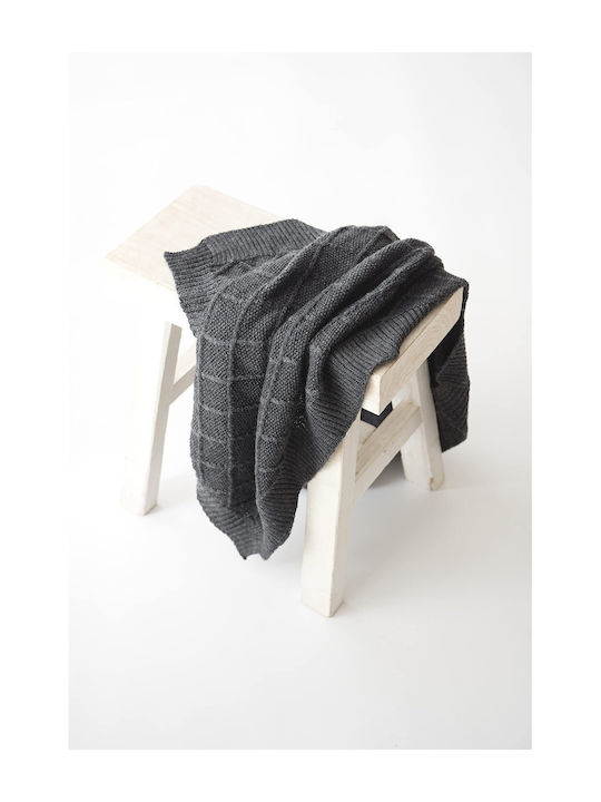 Kaiser Blanket Cot Woolen Gray Graphite