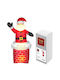 Outdoor Illuminated Santa Claus Electric Red