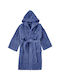 SB Home Παιδικό Μπουρνούζι Alden Blue με Κουκούλα