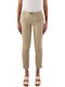 Women's Fabric Trousers Beige