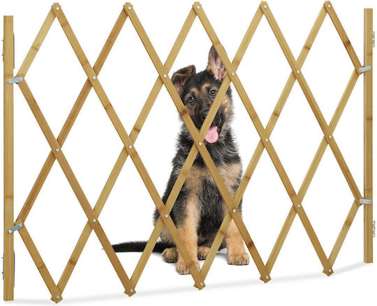 Relaxdays Divider de verandă pentru Câini de Culoare Bej 116.5 x 19 x 82.5cm