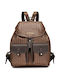 Borsa Donna Leather Women's Bag Backpack Brown