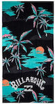 Billabong Waves Beach Towel Black