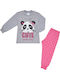 Pretty Baby Детска пижама Зимна Grey-fuchsia