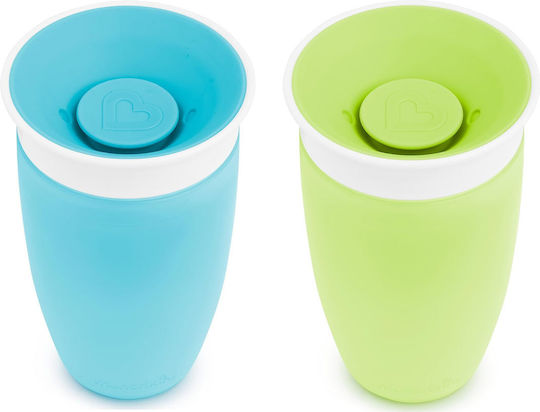Munchkin Baby & Toddler Cups Miracle 360 Sippy Cup from Plastic Blue 2 Pieces 296ml for 12m+
