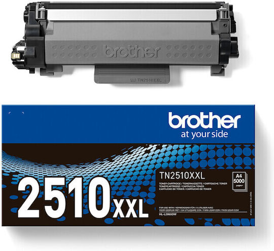 Brother TN-2510XXL Γνήσιο Toner Laser Εκτυπωτή Μαύρο 5000 Σελίδων