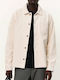 Дълъг Ръкав Рипсено Кадифе Overshirt Айвъри